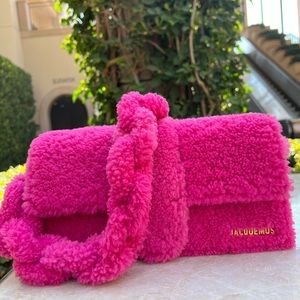Jacquemus Le Bambidou shearling shoulder bag